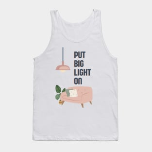 Funny Lancashire card - Put big light on Tank Top